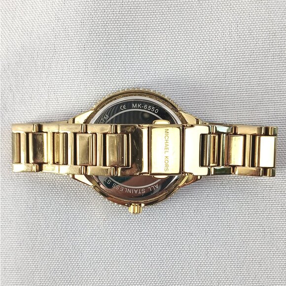 Michael Kors Gold Selestial Motif Taryn MK6650 Crystal-Embellished Watch EUC - Picture 8 of 10